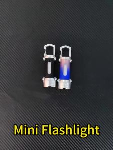 Portable MINI LED COB Handheld Flashlights High Brightness Keychain Work Lamp Emergency Work Lamp For Outdoor Camping Walking