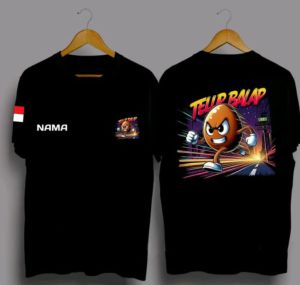 Kaos TELOR BALAP FREE NAMA/DTF TELOR/kaos pendek pria