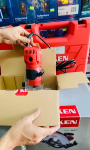 KEN 3806 MÁY PHAY GỖ PHAY ALU CẦM TAY CỐT 6.3MM KEN CHÍNH HÃNG (MÁY ROUTER NHỎ 550W)