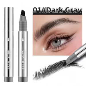4H Waterproof AIYI Multi-Prong Eyebrow Pencil Clearly Defined Smudge-Proof Long-Lasting Liquid Eyebrow Pencil