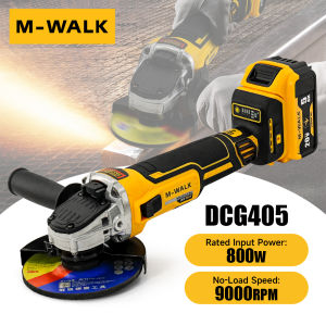 M-WALK 125mm Brushless Electric Angle Grinder Polishing Cutting Machine Cordless Angle Grinder Tools For Dewalt 20v Battery Pin