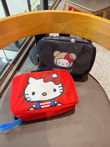 Waterproof Cartoon Wash Bag Female Outdoor Household Cosmetic Bag Multilayer Folding Large Storage Bag