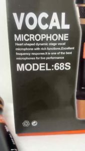 Yvonne shop 1PCS New Professional Vocal Wired Microphone 68S for Karaoke and Stage Performance