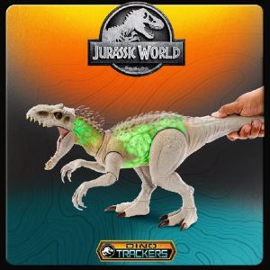 Jurassic World Animation Sound And Light Tyrannosaurus Model Toy HNT63 by Mattel Hill Series Durable Plastic Prehistoric Creatures