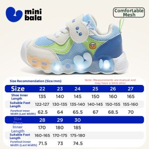 MINI BALA | Blinking Light Breathable Children Sports Shoes
