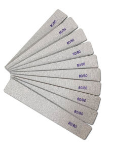 Coarse Sand Nail File for Manicure Square Thick Grinding Strip Phototherapy Nail Care Tool Any Skin Type Regular Size Basic Pack