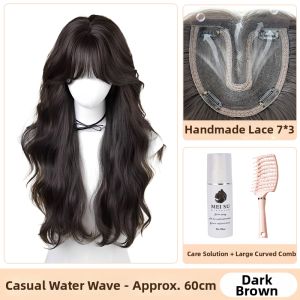 Water Wave Long Curly Hair Wig Full Cap