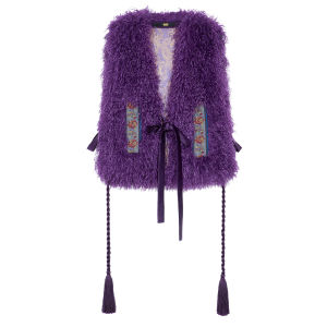 Three-Color Outline Lanjing Vest Elegant Woolen Shoulder Pad Autumn Fashionable Beautiful Womens Fashionable Street Style