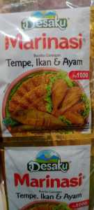 MARINASI BUMBU GORENG TEMPE IKAN dan  AYAM satu renteng 12 psc
