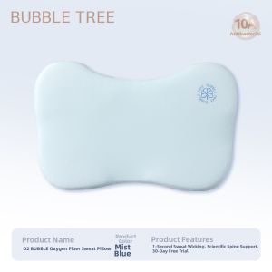 BUBBLE TREE | Breathable Sweat-Absorbing Spinal Health Silicone Pillow