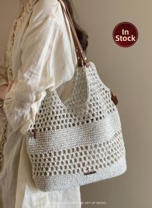 CHIO‘2ND | Honey Rope Reed-woven Beach Tote Bag