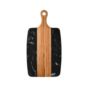 THREE LIFE | Marble and Acacia Wood Dual-Sided Chopping Board