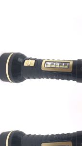 AOKI Senter LED Isi Ulang 2-in-1 17cm LED 8W dengan Lampu Samping Darurat Lampu COB/SMD