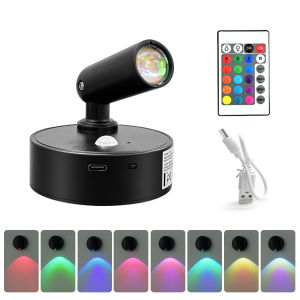 Rechargeable LED Spotlight Wall Lamp Touch Dimmable Night Light Wireless Magnetic Spotlight For Bedroom Bedside Lamps Room Decor