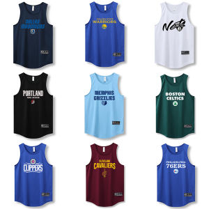 Youth American Basketball Sports Quick-Drying Vest Training Clothes Basketball Net Hot Fire Warriors Warm-up Shooting Sleeveless T