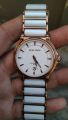 jam tangan jacque martin cewek ceramic stell second bekas original. 