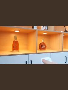 Vimite LED Remote Spot Lights Can Be Rechargeable Magnet Adsorption 3-Color Wireless 5 Minutes Timing Bedroom Night Light Cabinet Lamp