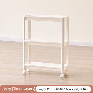 Multi-layered Narrow Space Storage Rack With Wheels