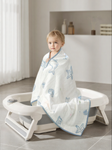 YeeHoO KIDS | Newborn Infant Cotton Bath Towel Extra Soft Absorbent