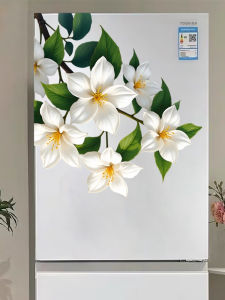 Nhãn Dán Tủ Lạnh Chống Thấm Nước Tự Dính Hoa Mận Nhãn Dán Trang Trí Cửa Tủ Lạnh Nhãn Dán Tường PVC Chống Thấm Nước