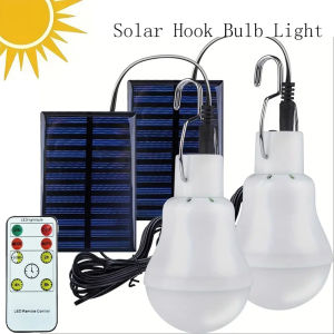 LED Solar Bulb Light Waterproof Powerful 5V USB Charged Hanging Emergency Sunlight Powered Lamp Portable Outdoor Indoor House