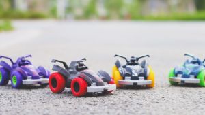 [1pc] Children Toy Airplane + Stunt Race Car Awesome Astig Stunt Racing Flying Four Wheel Vehicle For Kids