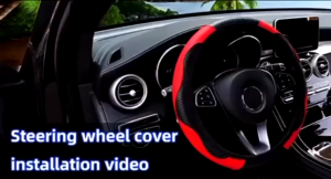 Universal Car Steering Cover Carbon 6D PU Leather Steering Wheel Cover Aksesori Kereta Penutup Roda Stereng Saga myvi