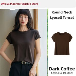 MiiOW | Summer Lightweight Silk Blend Womens T-Shirt Short Sleeve