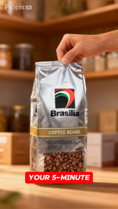 Carton Deal - Brasilia Coffee Beans Guatemala 500g x 8 Units 100% Arabica Coffee Whole Beans