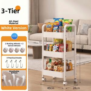 MINGZHIYIFAN | Multifunctional Moveable Storage Shelf