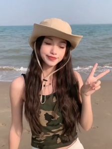 Nón Vải Camping Đi Biển Nam Nữ Chống Nắng Có Dây Chống Gió RQN2349 - REQUANE