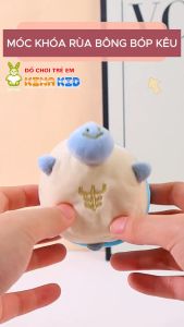 Móc Khóa Rùa Bông Dễ Thương Bóp Kêu Chíp Chíp Làm Quà Tặng Thú Vị Độc Đáo - kinakid