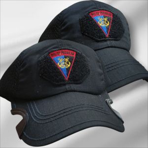 TOPI POLAIR TACTICAL COAK HITAM LOGO