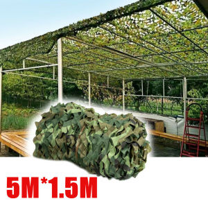 3M x 5M 4M x 6M ตาข่ายพรางจํานวนมากม้วนบังแดดสําหรับล่าสัตว์ Woodland การฝึกอบรม Camping ฝาครอบรถ Paintball ดูนก