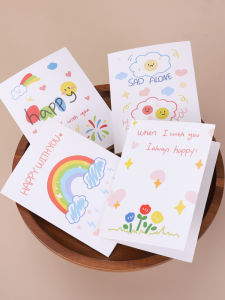 Rainbow Greeting Card Childrens Day Festival Universal Student Encouragement Small Card  Style No Music Baked Brand