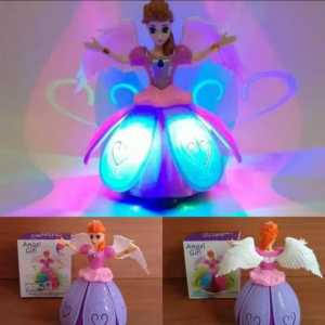 Mainan dancing girl musik dan lampu