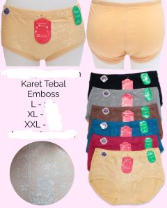 CD CELANA DALAM SEMPAK IMPORT PIAOLI BAHAN KATUN EMBOSE SUPER ADEM LEMBUT HALUS MELAR ELASTIS CEWEK WANITA PEREMPUAN MURAH PREMIUM