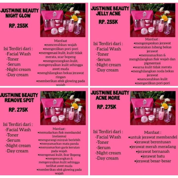 Justmine skincare on sale