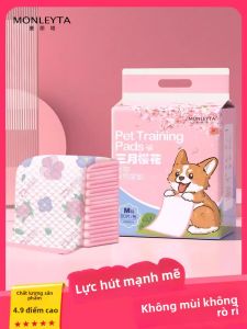 MONLEYTA | Thảm tiểu cho chó Teddy dày một lần dùng được loại bỏ mùi hấp thụ nước thảm vệ sinh thú cưng