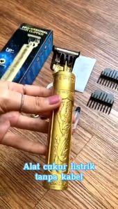 Alat Cukur Rambut Vintage T9 Motif Naga Dragon Pisau Cukur Elektrik Pemangkas Pemotong Jenggot Kumis Jambang Hair Clipper Electric Rechargeable Mesin Cukuran Peralatan Grooming Portable Shaver USB Rechargeable