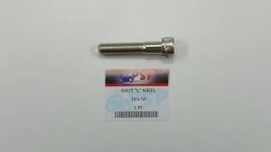 Baut L Nikel 10 x 50 (Harga Per 1 PCS) - Pitch Bolt Baud 14 Kunci L 8 Drat 10 mm x Panjang 50 mm