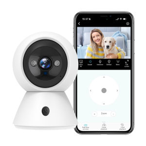 Brifit HD Trong Nhà máy quay Thông minh 2.4Ghz/5Ghz Wi-Fi Thiết bị giám sát không dây Home An Ninh Camera IP Mạng Bất hợp pháp Xâm Thanh Báo Động One-Touch Gọi Nút màu sắc thông minh nhìn trong đêm cảm biến chuyển động Đám Mây Và SD Thẻ Lưu Trữ