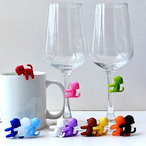 Creative Monkey Wine Glass Clip Party Cup Separator Water Tea Glass Identification Mark Glassware Durable Restaurant Quality