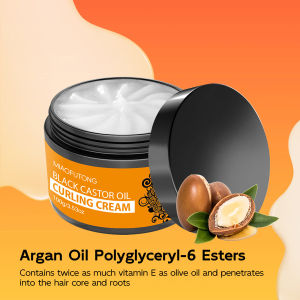 【Fast Delivery+Ready Stock】Curly Hair Elastic Styling Cream Moisturizing Hair Fluffy Deep Care Disperse Free Hair Care Cream Elastonin