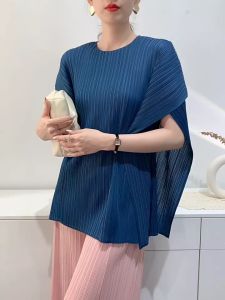 Áo thun sát nách cách điệu cánh dơi tay xẻ chất lò xo dập ly Thiết kế dáng suông dài freesize đến 80kg - 55KG.LINH