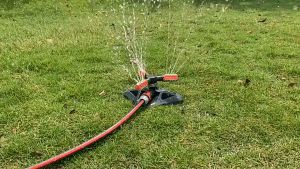 Updated Garden Sprinkler: 360° Automatic Rotating Adjustable Lawn Sprinkler System