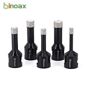 M14 Diamond Dry Core Drill Bit Set 6-16mm Ceramic Tile Hole Saw for Granite Marble Thread Hole Opener for Power Drill