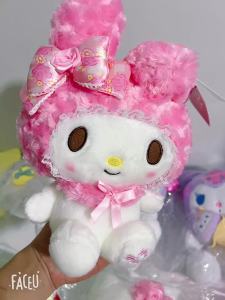 32-24cm Hello Kitty Plush Doll Kawaii Rose My Melody Cartoon Figure Anime Stuffed Animals Soft Toy Girl Children Birthday Gifts