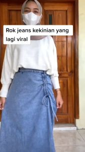ROK JEANS WANITA KEKINIAN OOTD