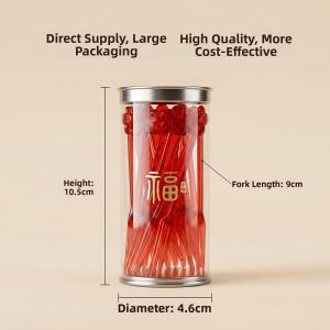 WODEBAIHUI | Creative Auspicious Fruit Forks ABS Plastic Food Grade